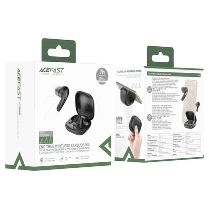 Handsfree Bluetooth Acefast W4, TWS, Preto