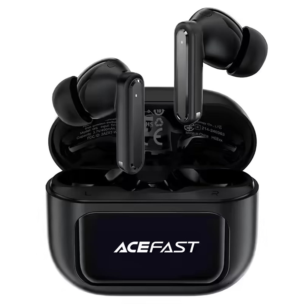 Handsfree Bluetooth Acefast W6, TWS, ANC, Preto