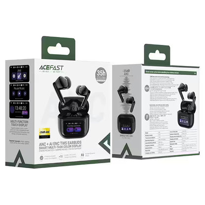 Handsfree Bluetooth Acefast W6, TWS, ANC, Preto