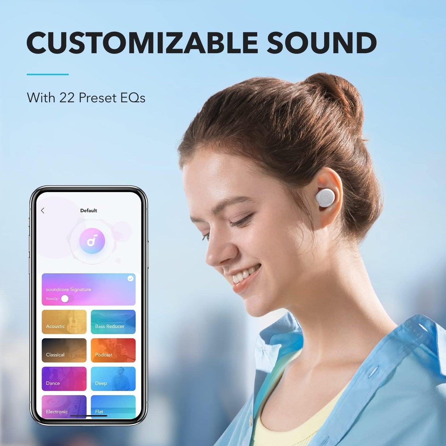 Handsfree Bluetooth Anker SoundCore A25i, TWS, Branco A3948G21