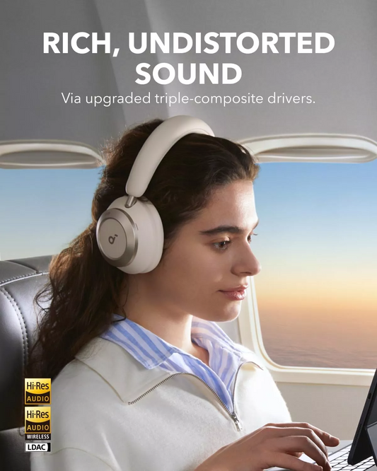 Handsfree Bluetooth Anker SoundCore Space One Pro, A2DP, ANC, Branco A3062G21