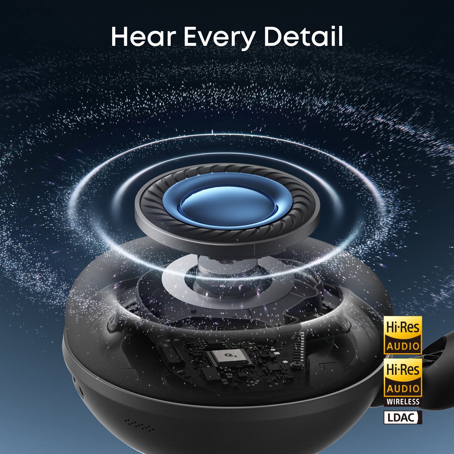 Handsfree Bluetooth Anker SoundCore Space 2, A2DP, ANC, Branco D1402G21