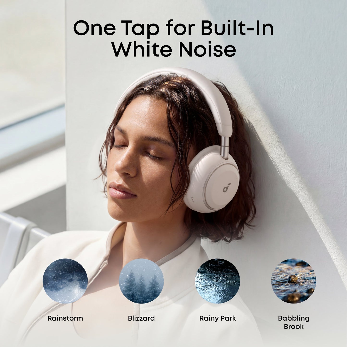 Handsfree Bluetooth Anker SoundCore Space 2, A2DP, ANC, Branco D1402G21