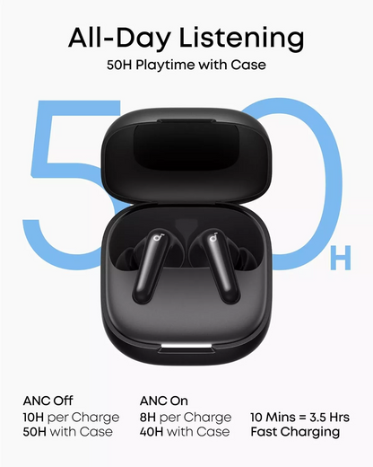 Handsfree Bluetooth Anker SoundCore R60i, TWS, ANC, Preto D1202G11