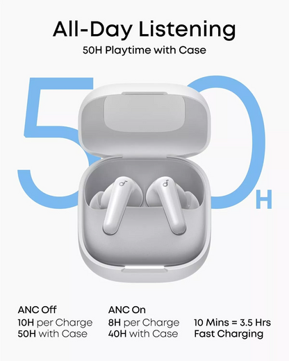 Handsfree Bluetooth Anker Soundcore R60i, TWS, ANC, Branco D1202G21
