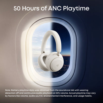 Handsfree Bluetooth Anker SoundCore Space 2, A2DP, ANC, Branco D1402G21