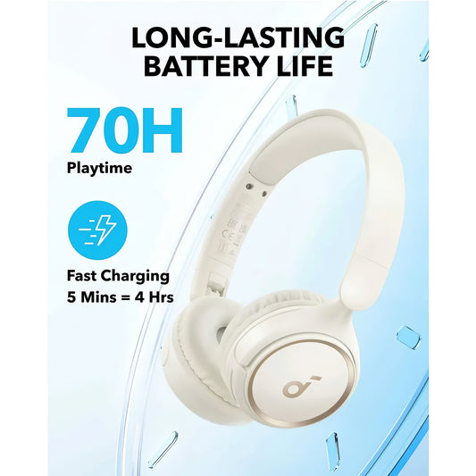 Handsfree Bluetooth Anker SoundCore H30i, Multipoint, A2DP, Branco A3012G21