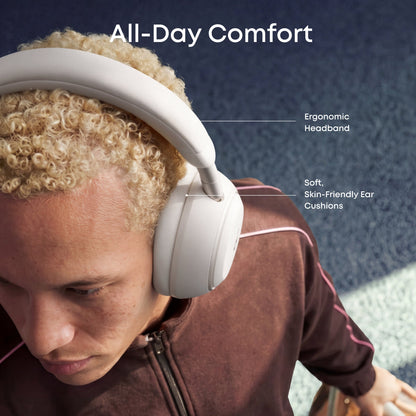 Handsfree Bluetooth Anker SoundCore Space 2, A2DP, ANC, Branco D1402G21