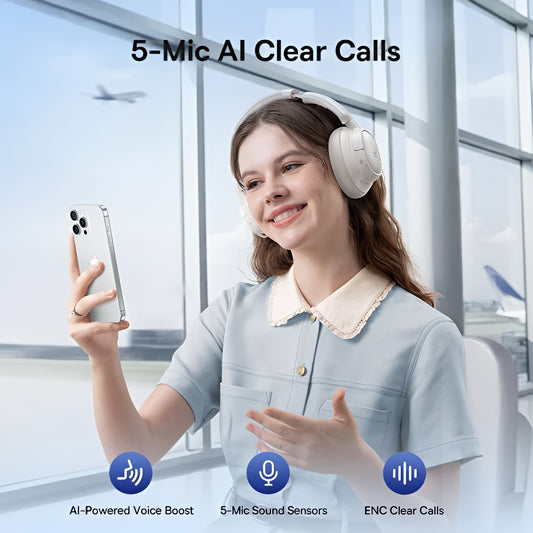 Handsfree Bluetooth Baseus Bass BH1 NC, MultiPoint, A2DP, ANC, Branco A0203702