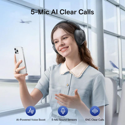 Handsfree Bluetooth Baseus Bass BH1 NC, MultiPoint, A2DP, ANC, Preto A0203703