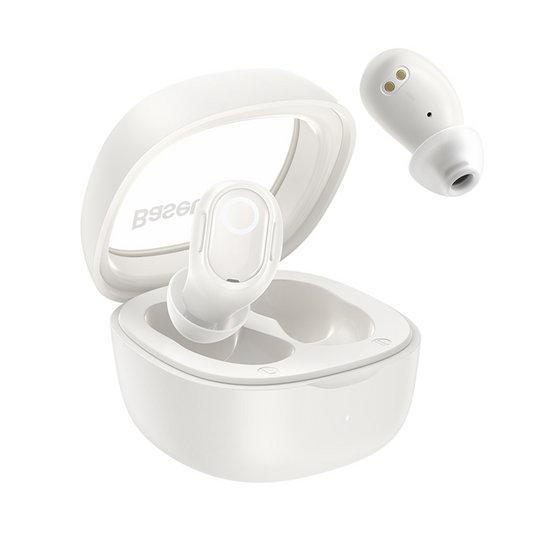 Handsfree Bluetooth Baseus Bowie WM02, TWS, Branco, Recondicionado NGTW370202
