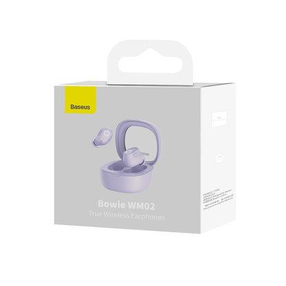 Handsfree Bluetooth Baseus Bowie WM02, TWS, Roxo NGTW370205