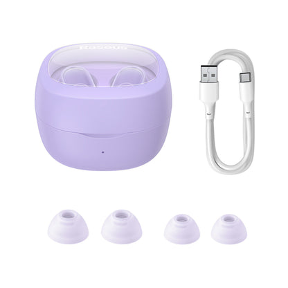 Handsfree Bluetooth Baseus Bowie WM02, TWS, Roxo NGTW370205