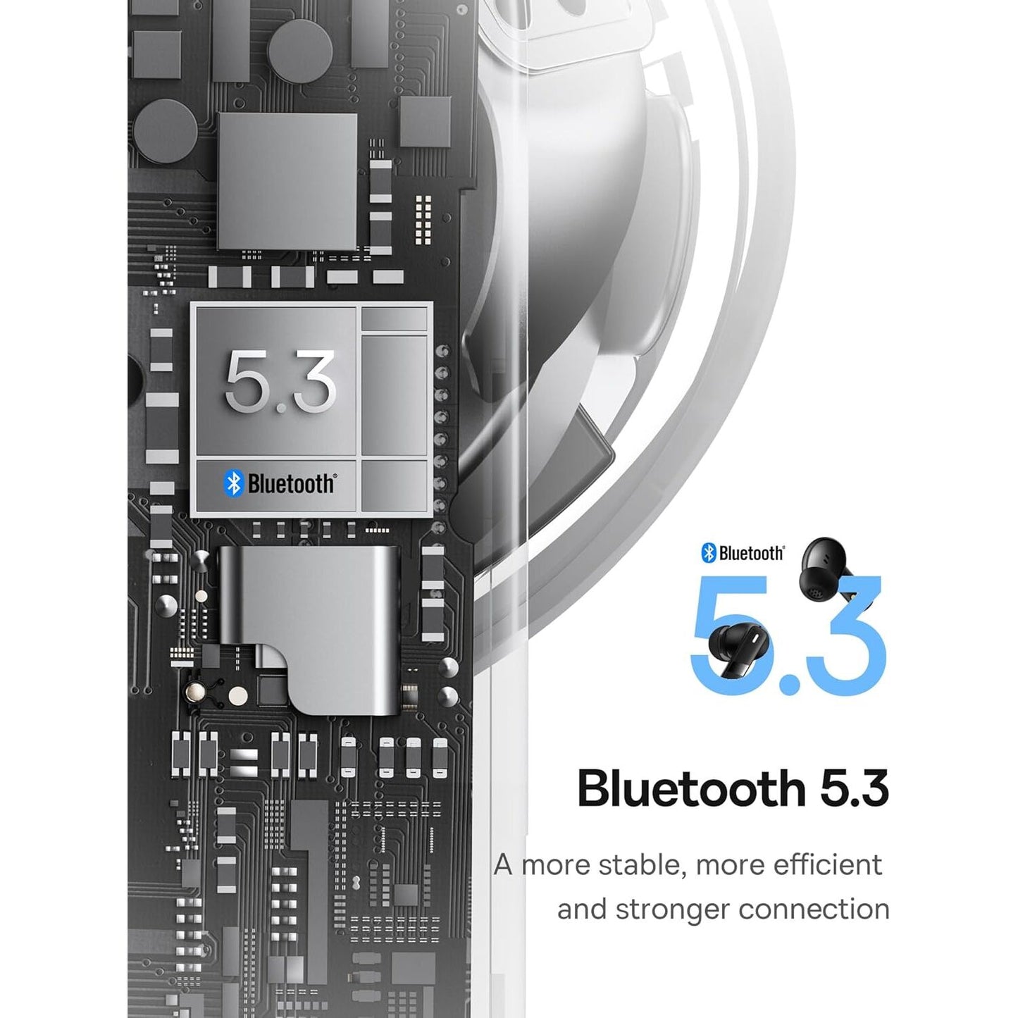 Handsfree Bluetooth Baseus Bowie E20, TWS, Preto