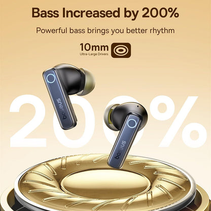 Handsfree Bluetooth Baseus Bowie 35, TWS, Preto A00073800123-00