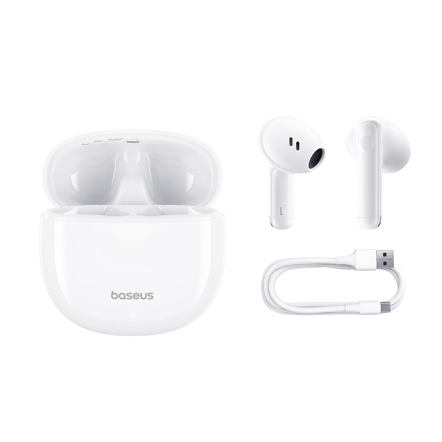 Baseus Bluetooth mãos-livres Bowie E13, TWS, branco A00059701217-Z1 