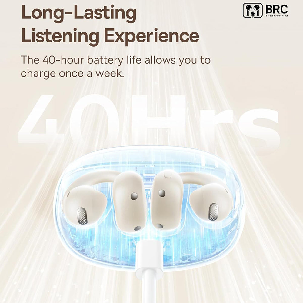 Handsfree Bluetooth Baseus Bowie MC1, TWS, Branco A00083501226-00