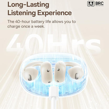 Handsfree Bluetooth Baseus Bowie MC1, TWS, Branco A00083501226-00