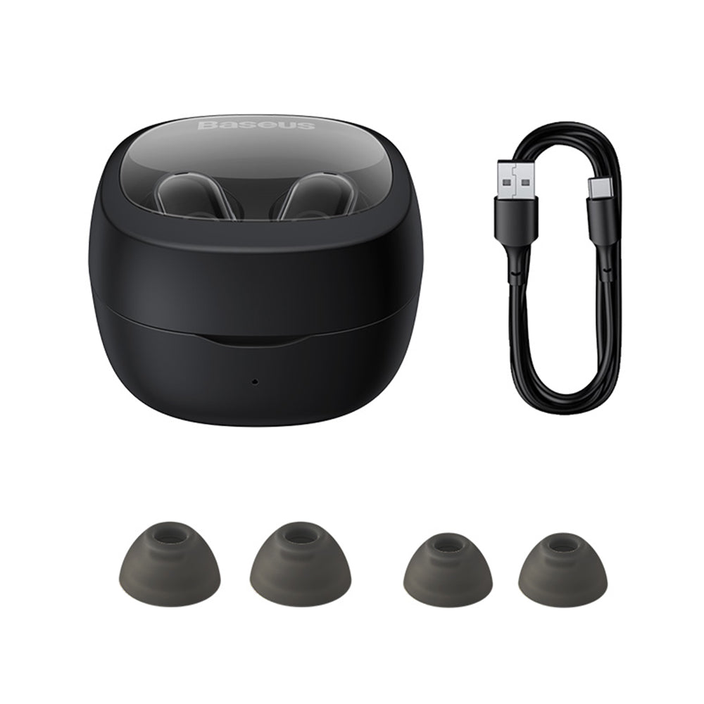 Handsfree Bluetooth Baseus Bowie WM02, TWS, Preto NGTW370201