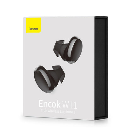 Handsfree Bluetooth Baseus Encok W11, TWS, Preto NGTW060001
