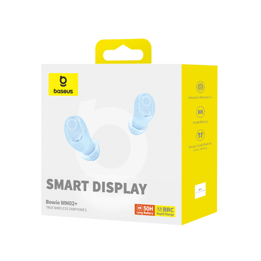 Handsfree Bluetooth Baseus WM02+, TWS, Azul NGTW370303