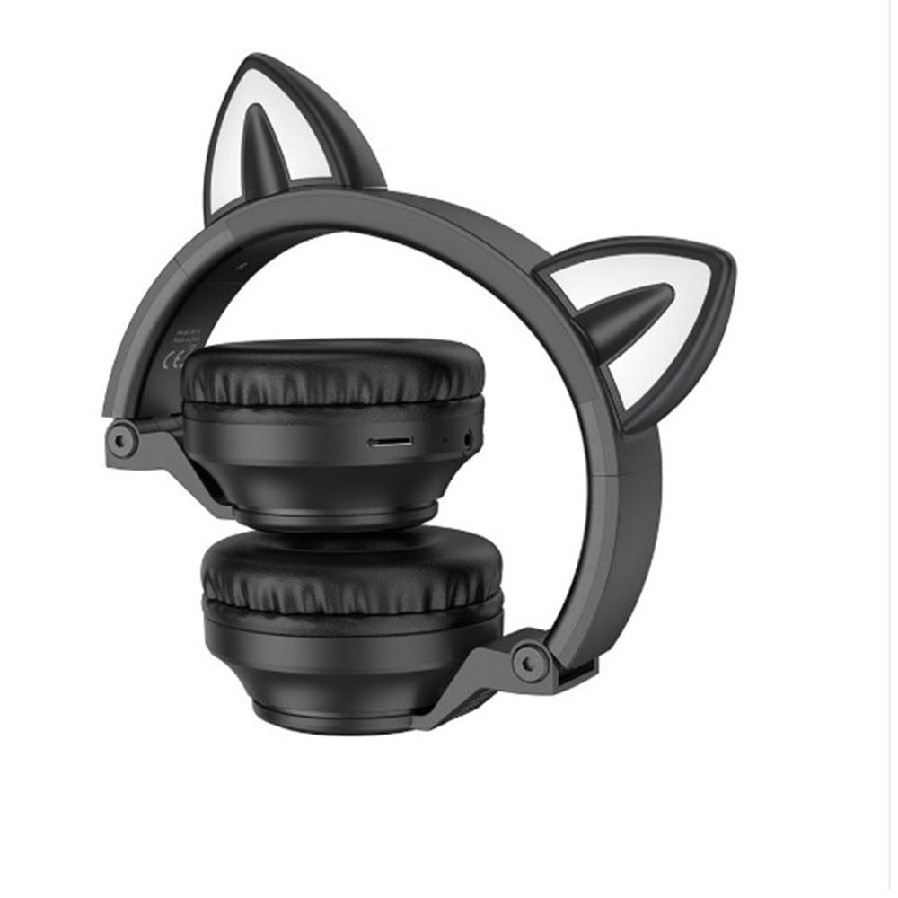 Handsfree Bluetooth Borofone BO18 Cat Ear, A2DP, Preto