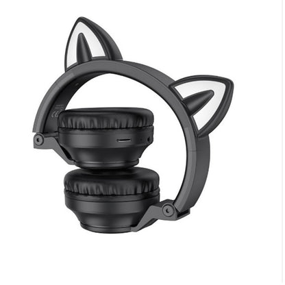 Handsfree Bluetooth Borofone BO18 Cat Ear, A2DP, Preto