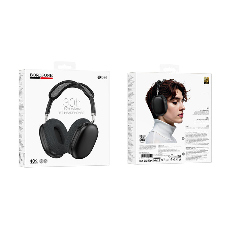 Auricular Bluetooth Borofone BO36 Tone, A2DP, Preto