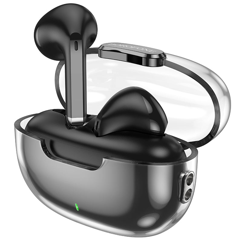Handsfree Bluetooth Borofone BW46 Ice Flake, TWS, Preto