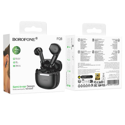 Handsfree Bluetooth Borofone FQ8 High, TWS, Preto
