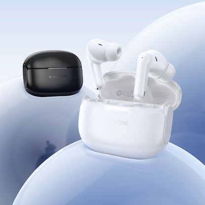 Handsfree Bluetooth Borofone FQ9 Peaceful, TWS, Preto