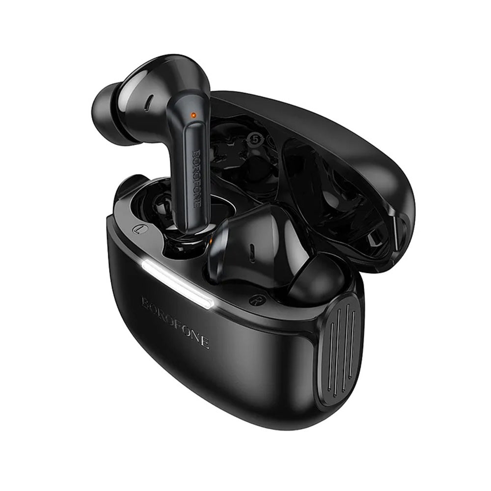 Handsfree Bluetooth Borofone FQ9 Plus Peaceful, TWS, ANC, Preto