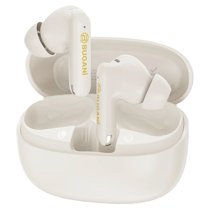 Handsfree Bluetooth Bugani Freebuds B20, TWS, ANC, Creme Claro