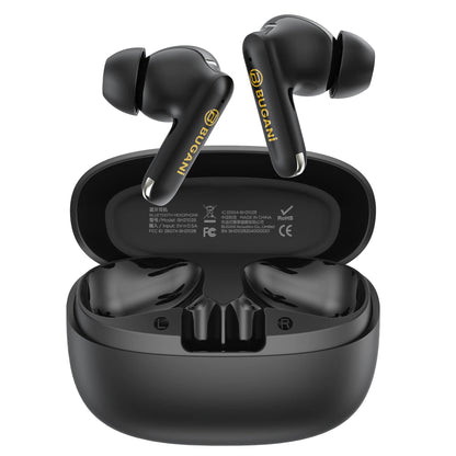Auriculares Bluetooth Bugani Freebuds B20, TWS, ANC, Preto