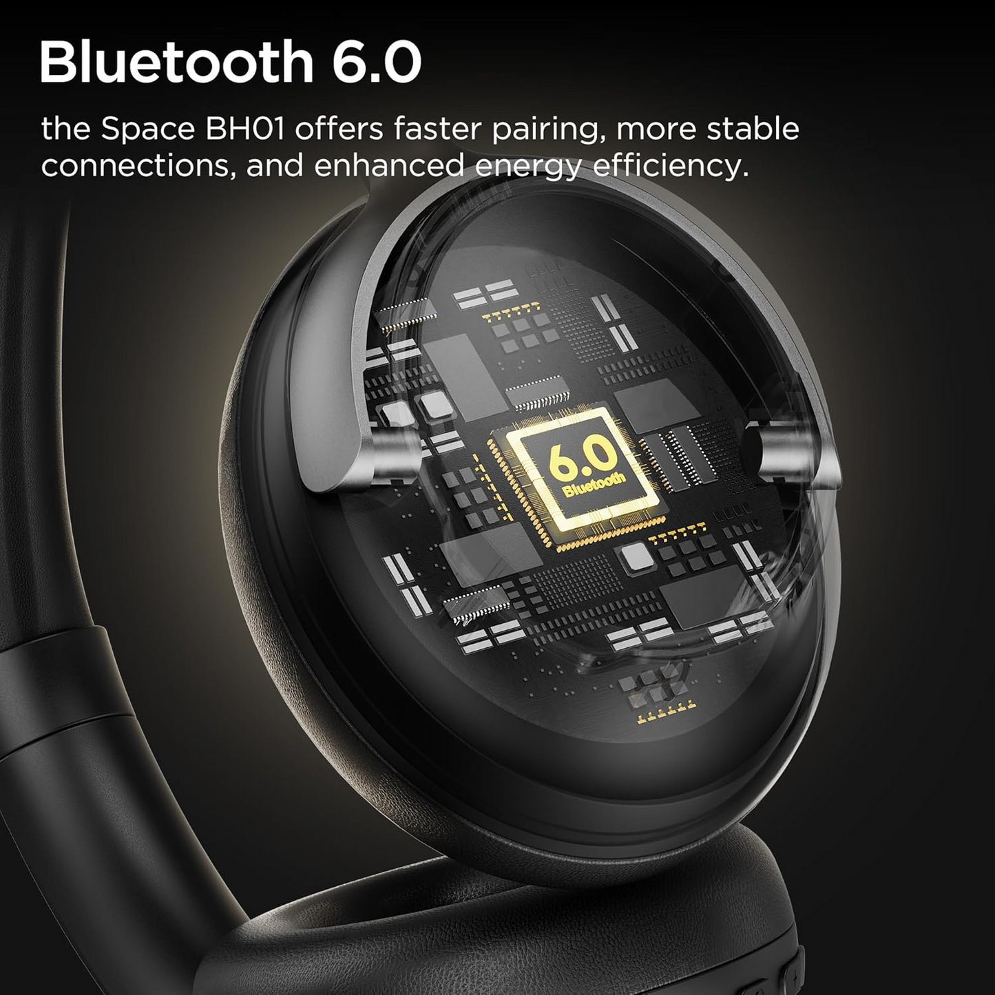 Bluetooth Handsfree Bugani Space BH01, MultiPoint, A2DP, ANC, Black