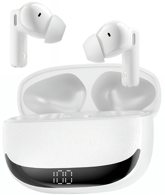 Auriculares Bluetooth BWOO BW40, TWS, ANC, Branco