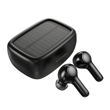 Mãos-livres Bluetooth Choetech Solar Sport, TWS, preto 