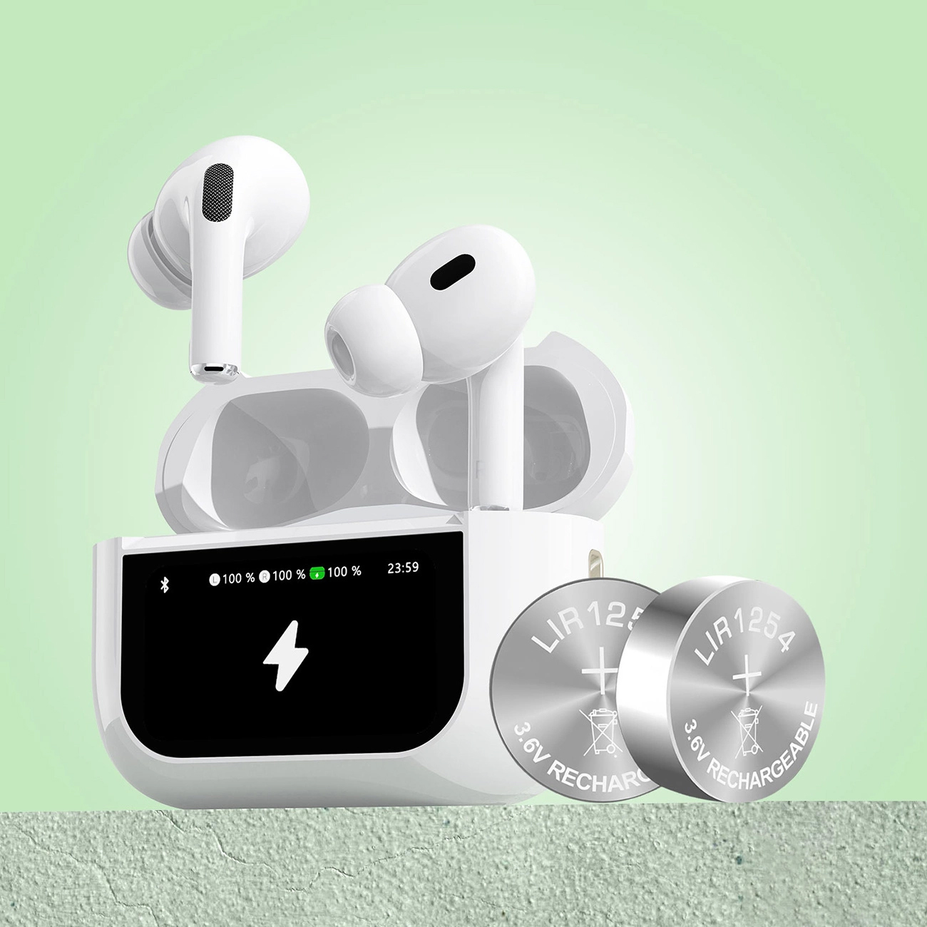Handsfree Bluetooth Dudao U19 Display, TWS, Branco, Recondicionado