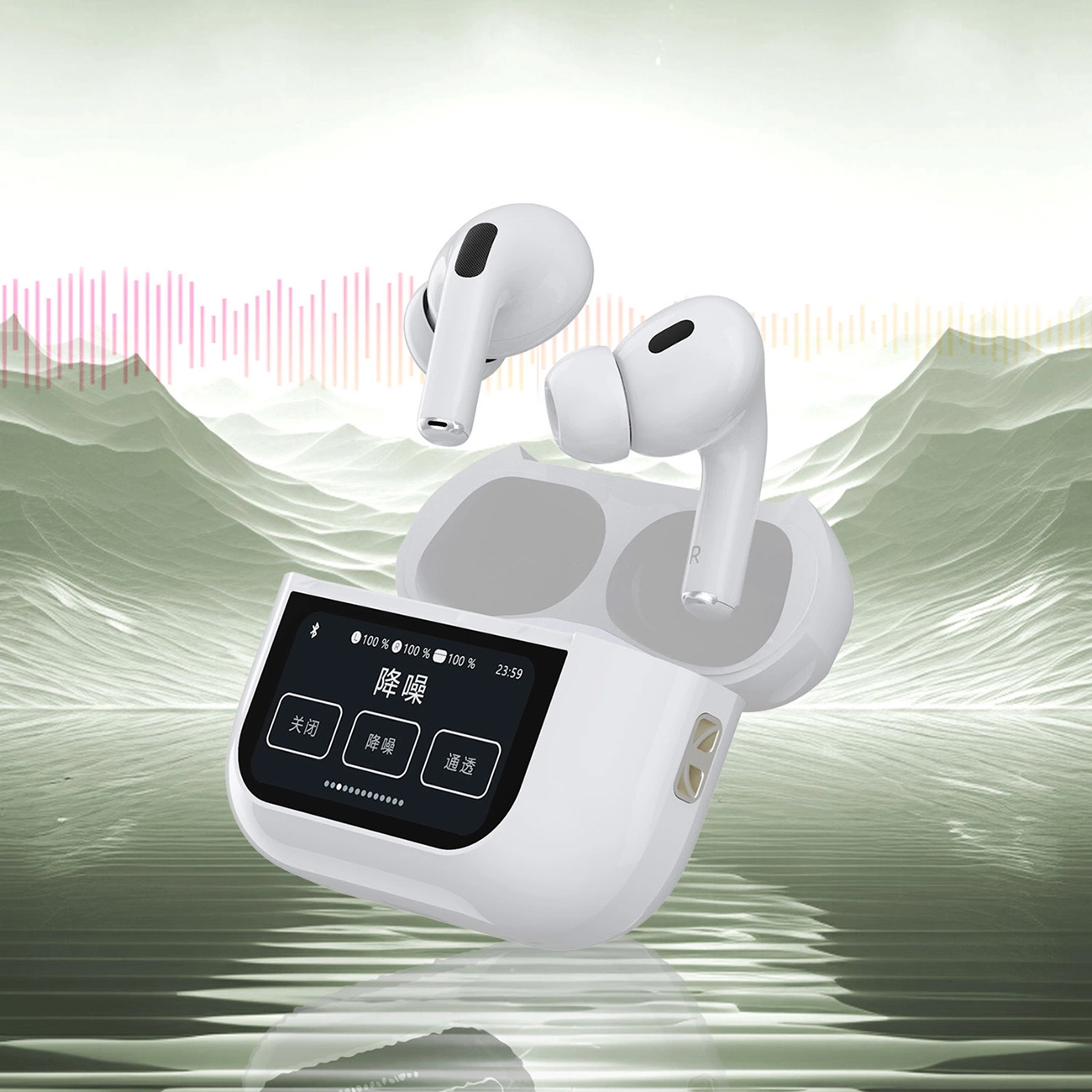 Handsfree Bluetooth Dudao U19 Display, TWS, Branco, Recondicionado