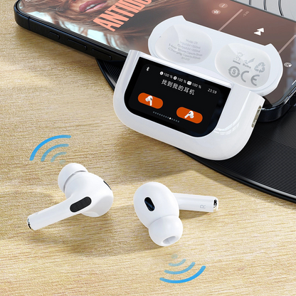 Handsfree Bluetooth Dudao U19 Display, TWS, Branco, Recondicionado