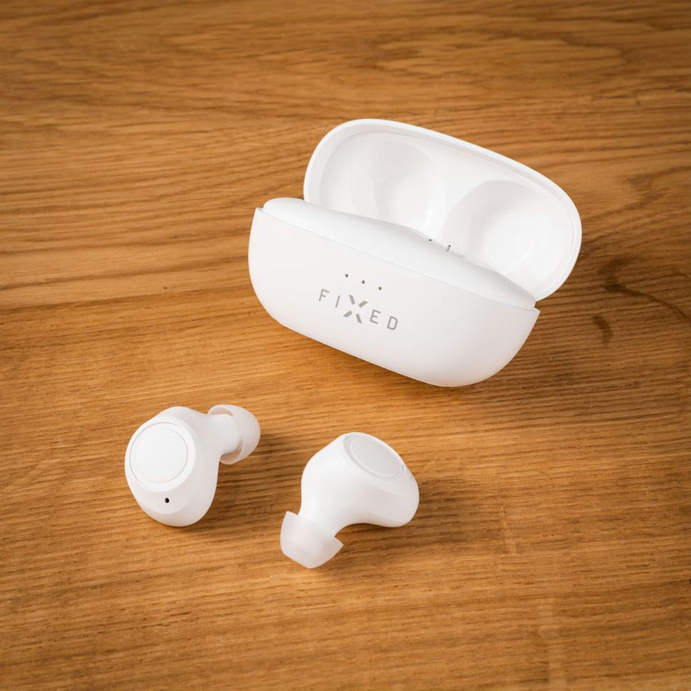 Handsfree Bluetooth Fixo, TWS, Branco