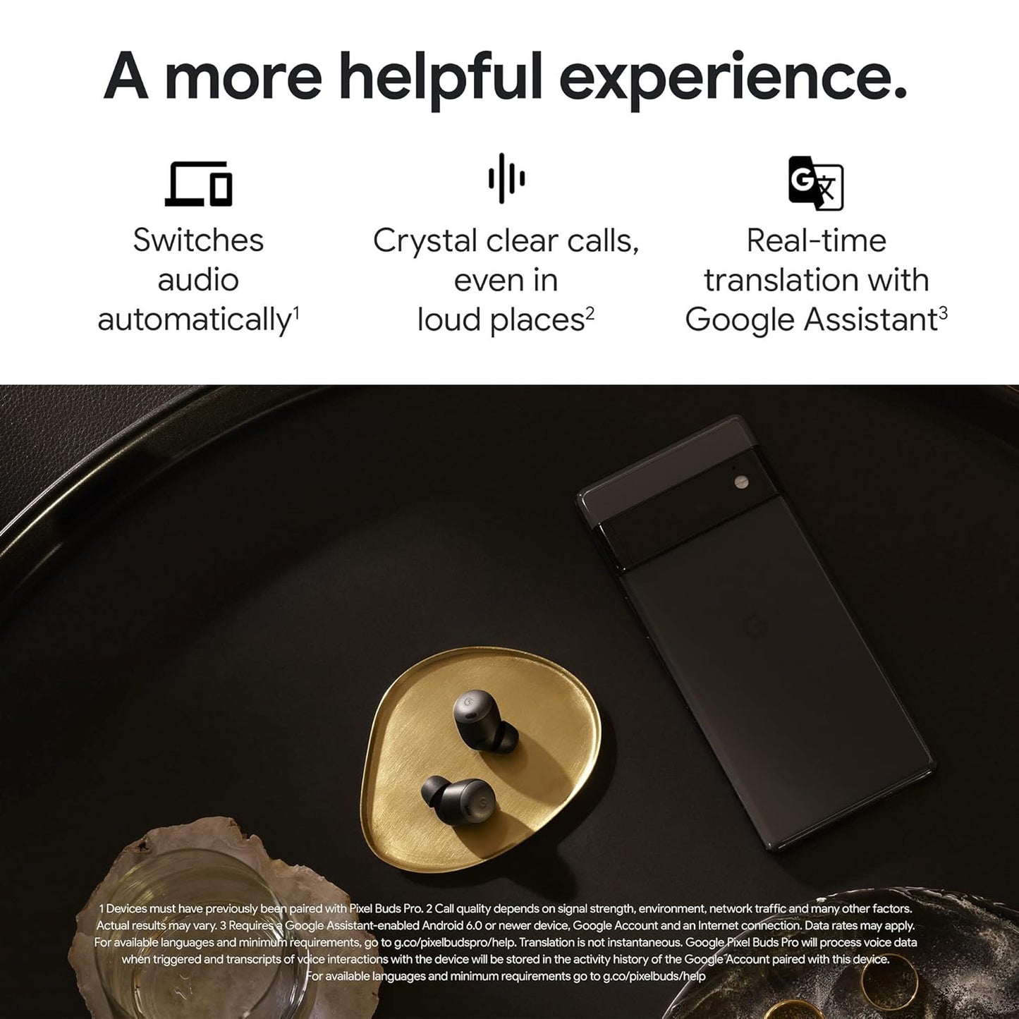 Handsfree Bluetooth Google Pixel Buds Pro, TWS, ANC, Laranja GA03202