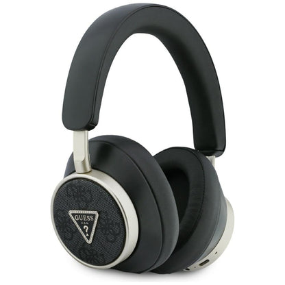 Handsfree Bluetooth Guess 4G Logotipo Triângulo Dourado, A2DP, Preto