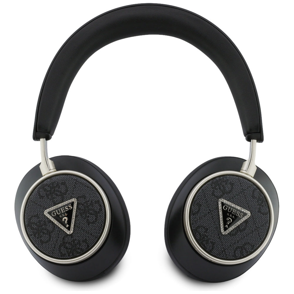 Handsfree Bluetooth Guess 4G Logotipo Triângulo Dourado, A2DP, Preto