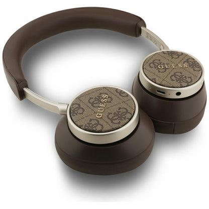 Handsfree Bluetooth Guess 4G Classic Logo, A2DP, Castanho