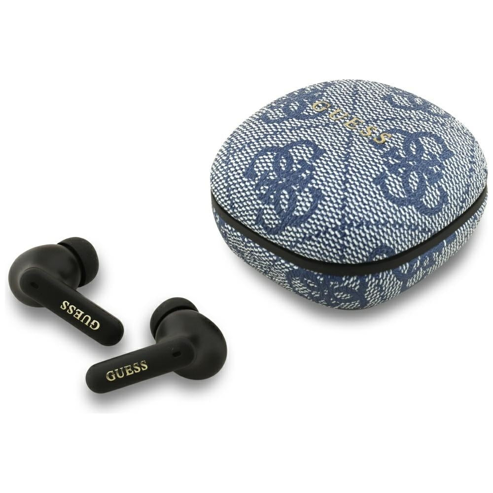 Handsfree Bluetooth Guess 4G Classic Metal Logo, TWS, Azul