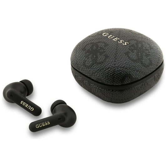 Handsfree Bluetooth Guess 4G Classic Metal Logo, TWS, Preto