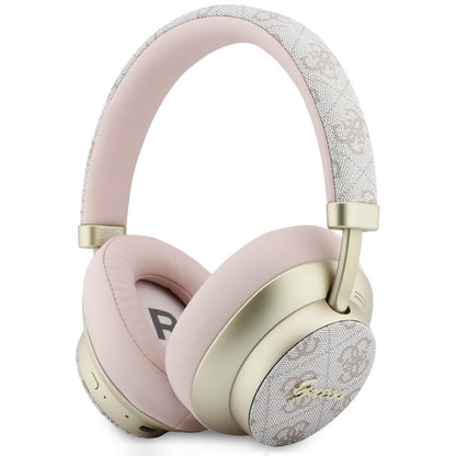 Handsfree Bluetooth Guess 4G Gold Script Metal, A2DP, Rosa