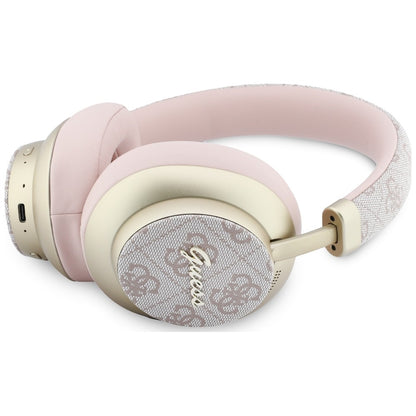 Handsfree Bluetooth Guess 4G Gold Script Metal, A2DP, Rosa