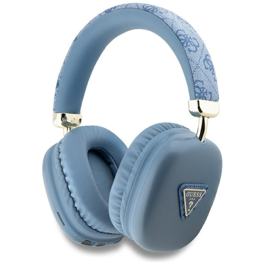 Handsfree Bluetooth Guess 4G Logotipo Triângulo Dourado, A2DP, Azul